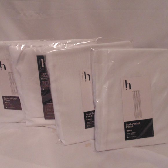 QTY 4-Room Essentials Sheer Curtain Remy Rod Pocket Panels 40x63 - Picture 4 of 4